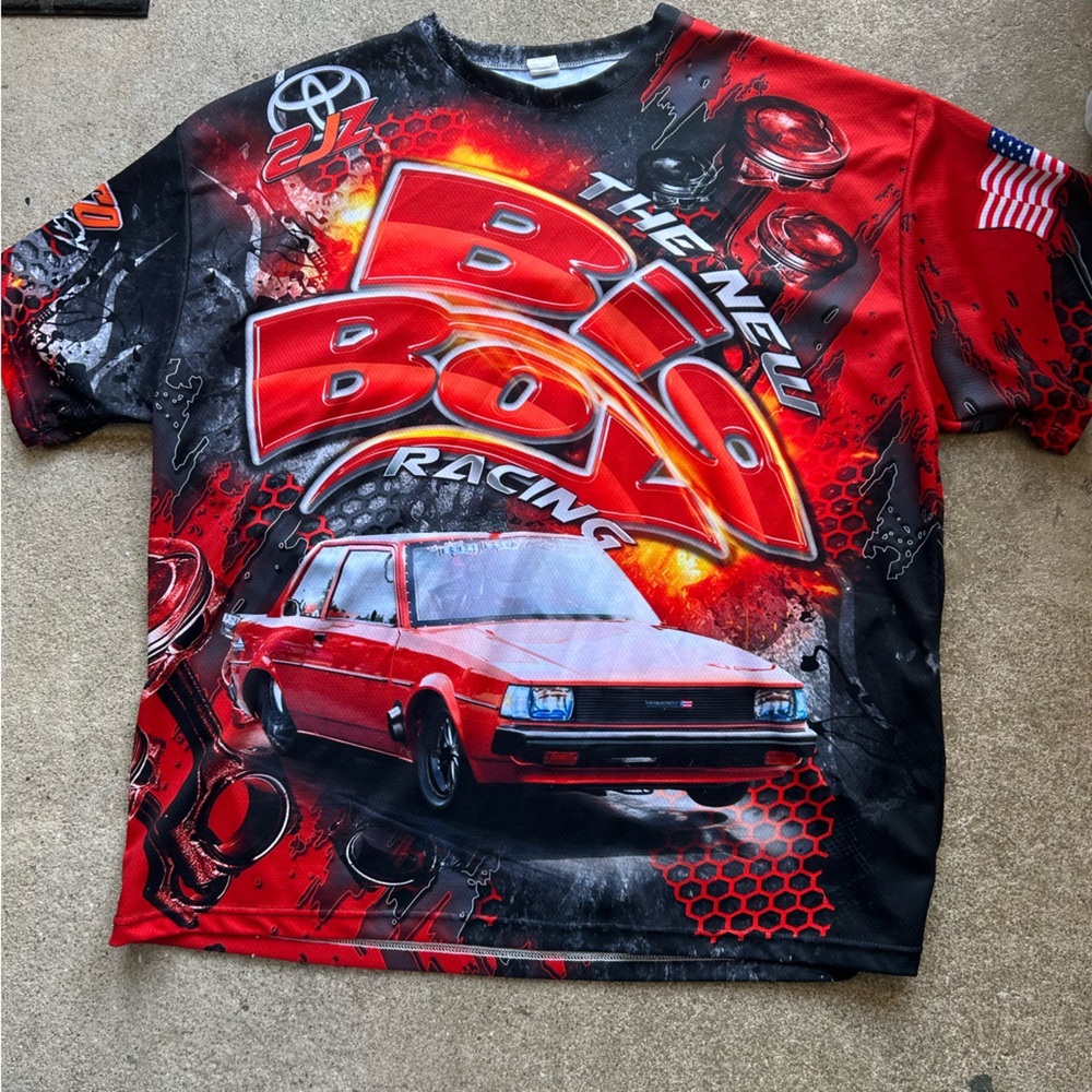 Y2K The New Big Boy Racing T Shirt Willie’s 2xl Dragster Import Racetrack